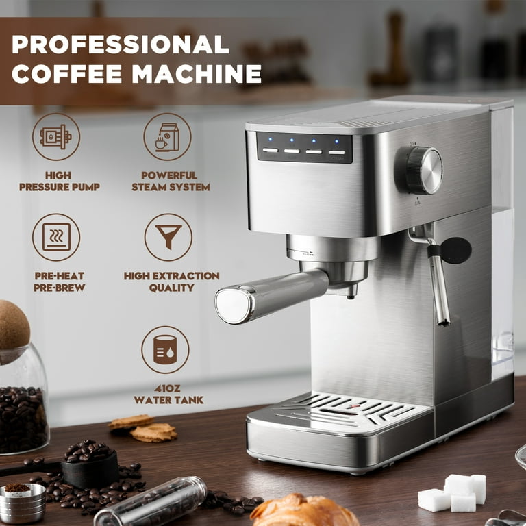 Coffee machine 2024 with steamer