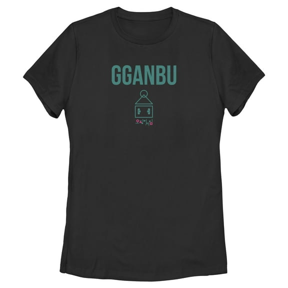Women's Squid Game Gganbu Graphic Tee Black X Large