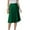 #002-Green, variant on XDDLITP Chiffon Midi Pleated Skirts for Women Knee Length A-Line Skirts High Elastic Waist Pleated Midi Skirt Chiffon Swing Summer Skirts,Black L