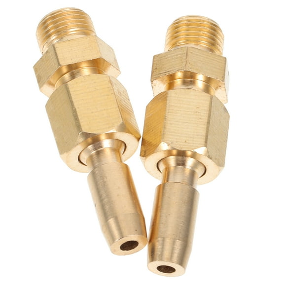 Worgeous  2 PCS Irrigation Sprinkler Heads Brass Gushing Spray Water Fountain Nozzles Heavy-duty Golden