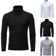 thumbnail image 6 of CENL Men's Slim Turtleneck Long Sleeve Tops Pullover Warm Stretch Knitwear Sweater, 6 of 7