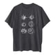 thumbnail image 5 of Puntoco Blusa de manga corta informal con estampado de sol y luna vintage para mujer Puntoco Puntoco-3452, 5 of 8