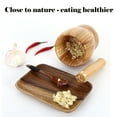 thumbnail image 4 of JoyMoreHome Wood Mortar and Pestle Bowl Garlic Mortar Pepper Press Mincer Grinder Chopper Crusher Mixed Kitchen Tool, 4 of 5