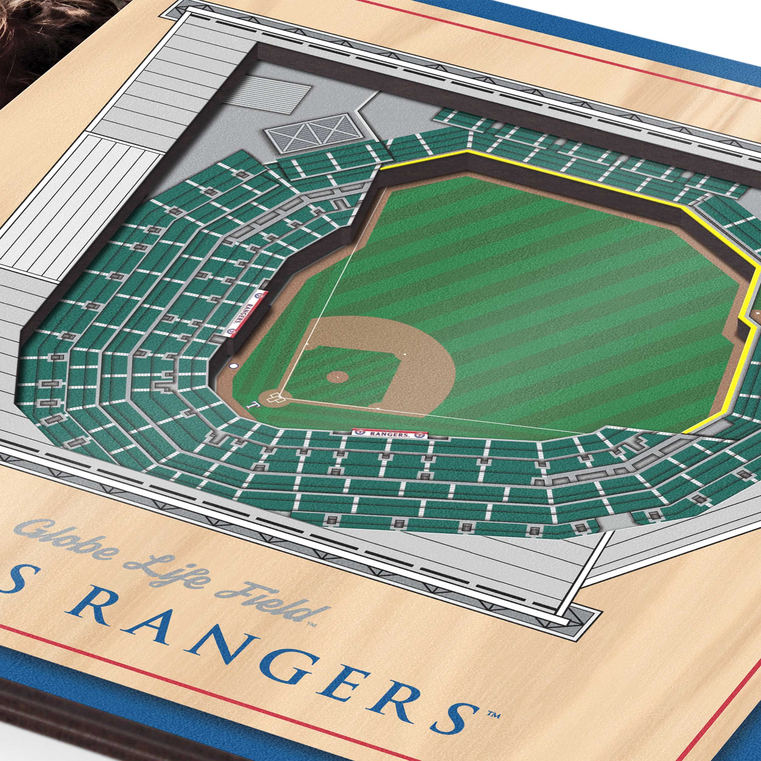 YouTheFan MLB Texas Rangers 3D StadiumView Picture Frame