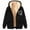 Black, variant on Meichang Sherpa Lined Jacket Women Heart Graphic Zip Up Hoodie Outerwear Warm Winter Long Sleeve Fleece Hooded Sweatshirt Coat with Pockets Green L