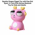 thumbnail image 3 of Squishy Dragon Squeeze Toy with Pop-Out Eyes, 3.1 Inch Pink Relaxation Toy for Kids and Adults, 3 of 3