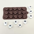 thumbnail image 5 of Halloween Themed Silicone Baking Molds,Pumpkin Candy Pop Molds,Ghost Face Chocolate Mold,Ice Cubes Molds for Making Jelly, Gummy, Snack, Wax Melt, Cake Decor,DIY Homemade Mould Treat or Trick, 5 of 5