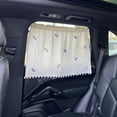 thumbnail image 7 of Mdesiwst Car Window Shade Washable Soft Fabric Printed Curtain Light-proof Heat Insulation Sun Protection Universal Auto Interior Sun Shade Window Curtain Car Accessories, 7 of 7