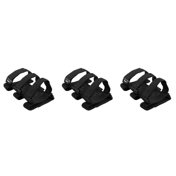WRISTBIQUE Fire Extinguisher Bracket Black Adjustable Polyester Oxford for Car 3Pcs