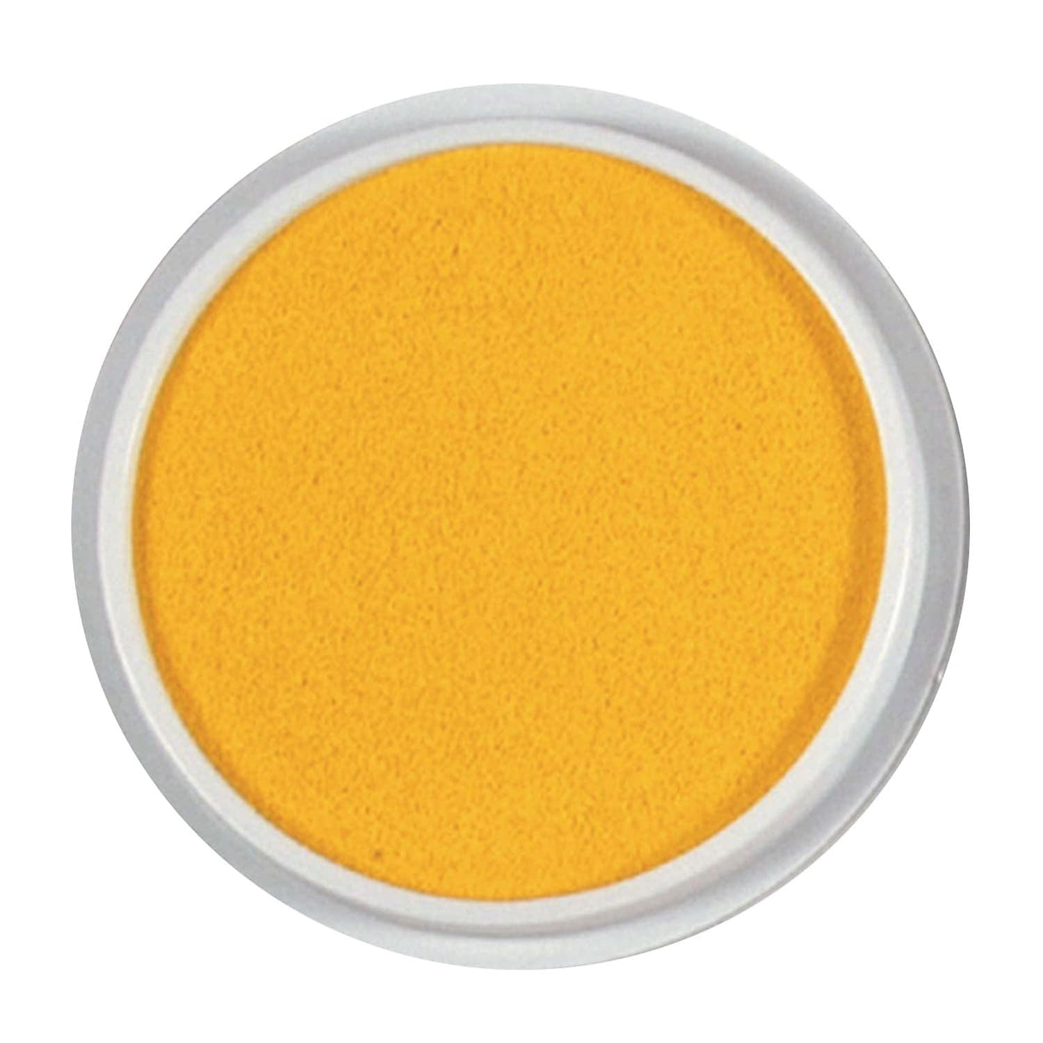 READY 2 LEARN Jumbo Circular Washable Stamp Pad - Yellow - 5.75" dia. - Pack of 6