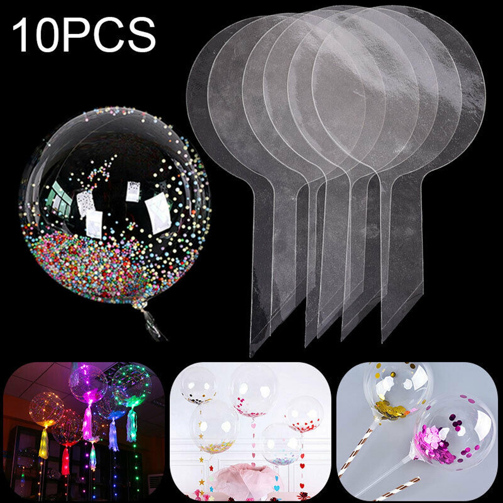 10pcs transparent clear bobo balloons no wrinkle marriage wedding party decor RC 