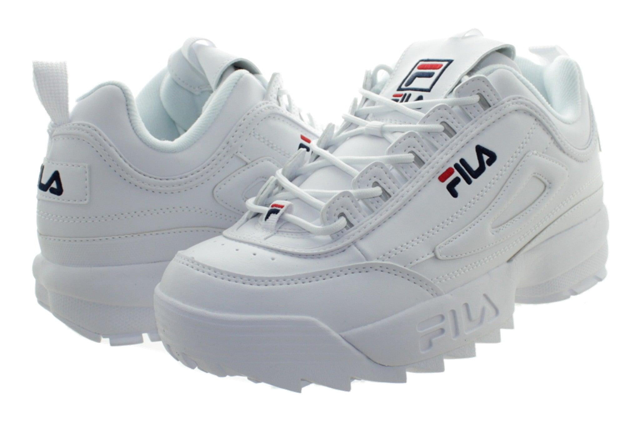 Fila Disruptor II Sneaker(Little Kid) WHT/PCT/RED