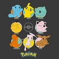 thumbnail image 2 of Boy's Pokemon Character Circles Graphic Tee Charcoal Heather Large, 2 of 5