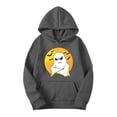 thumbnail image 4 of cocolona Womens Halloween Hoodie Long Sleeve Drawstring Graphic Sweatshirts Fall Winter Casual Loose Pullover Tops Halloween Sweatshirts, 4 of 4