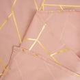 thumbnail image 2 of BalsaCircle 90" x 156" Dusty Rose Gold Metallic Geometric Design Polyester Rectangle Tablecloth, 2 of 8