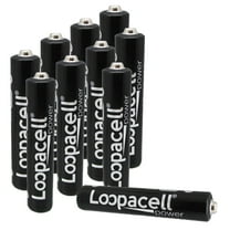 Loopacell 1.5-Volt AAAA Alkaline Batteries 10 Pack
