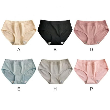 

Breathable Underwear for Women Briefs - Mid-rise Hip Intimates Ultra Comfort Soft Cotton Moisture-Wicking Underwear Panties(6-Packs)