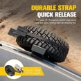 thumbnail image 6 of BUNKER INDUST Spare Tire Step with Ratchet Strap for 31"-40" Tires, Heavy Duty Spare Wheel Step Nonslip Ladder for Vehicle Car SUV Roof Rack Cargo Access, 6 of 8