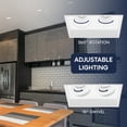 thumbnail image 3 of LUXRITE 2-Head Rectangle Regressed Trimless Gimbal LED Recessed Light 360 + 15 Swivel 5CCT 30W 2000LM 60 Dimmable 2PK, 3 of 7