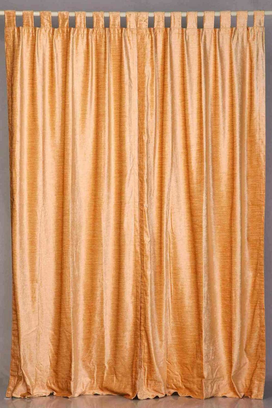 Drapery Cord CURTAIN TIE BACK with 7 in Tassel Ends PEACH Double Loops 15 in 
