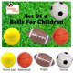 thumbnail image 3 of Set de balones deportivos Hymaz para niños con bomba de aire, fútbol y baloncesto, 3 of 5