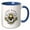 Blue/White, variant on 3drose, Bee Kind Honey Bee, 11oz Two-tone Green Mug