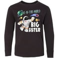 thumbnail image 3 of Inktastic Out of this World Big Sister Astronaut in Space Long Sleeve Youth T-Shirt, 3 of 5