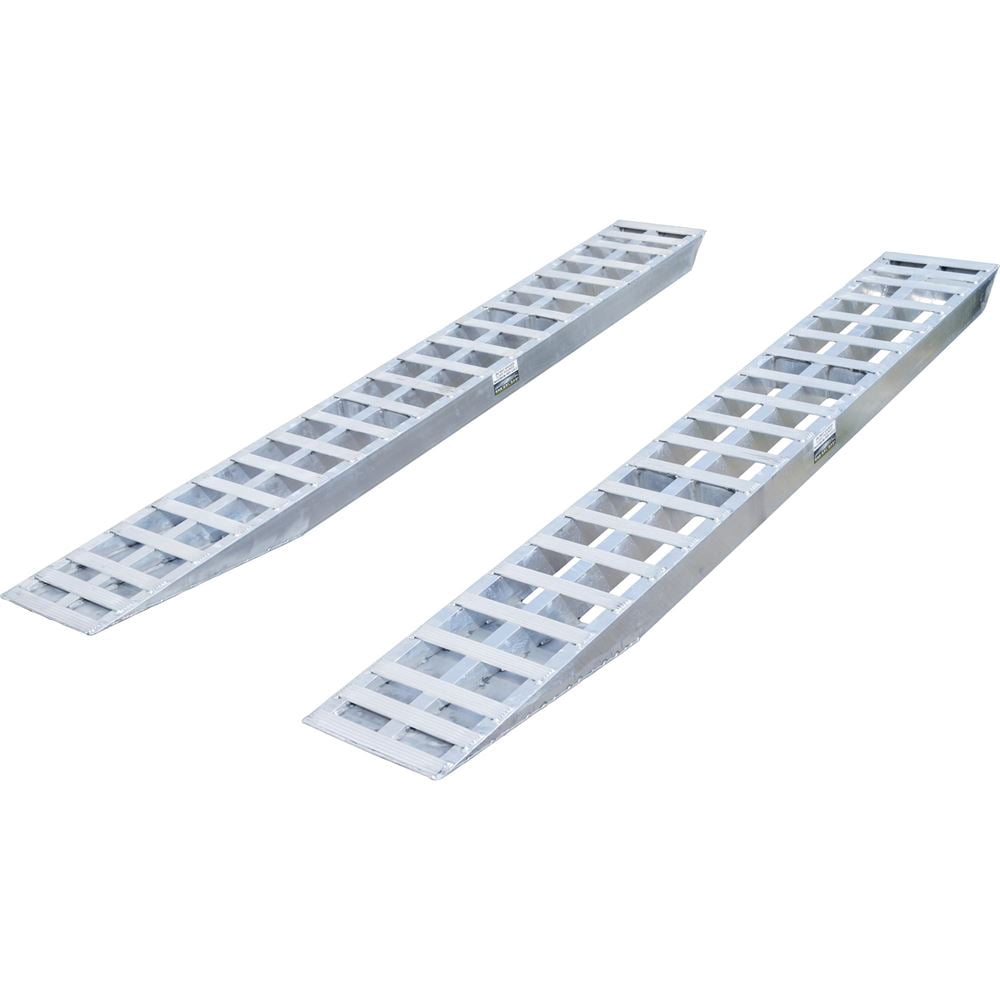 5000 Lb Loading Ramps 10' Aluminum 5,000 lb Car & Truck Loading Trailer Ramps with Pin-On ...
