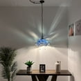 thumbnail image 5 of Tiffany Pendant Lights Plug In Blue Stained Glass Dragonfly LED Bulb Included for Dining Room Hotel Restaurant Cafe 16"W*16"D*75"H, 5 of 8