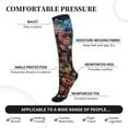 thumbnail image 5 of Compression Socks for Women and Men - Stained Glass Floral Cake Compression Socks Circulation for Workout, 5 of 8