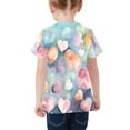 thumbnail image 3 of Little Girl's Crew Neck T-Shirt, Hearts (Size:2-3Y;), 3 of 3