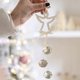 thumbnail image 1 of Campanas navideñas de hierro dorado | Campanas colgantes para árbol, ventana y porche | Decoración festiva para el hogar con un sonido melódico y claro, 1 of 5