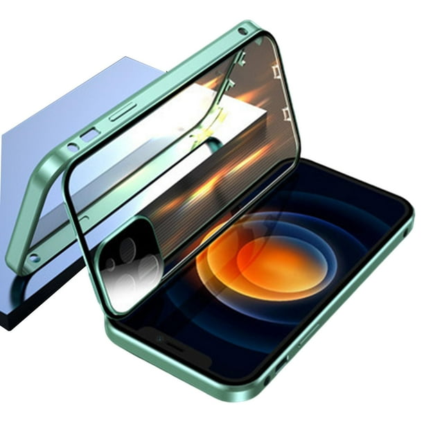 Funda protectora de lujo transparente con parachoques fino que absorbe los golpes para 12 teléfonos para 12Promax Green