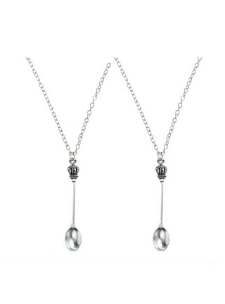 8 Pcs Spoon Necklace Setspoon Pendant Necklace Spoon Chain