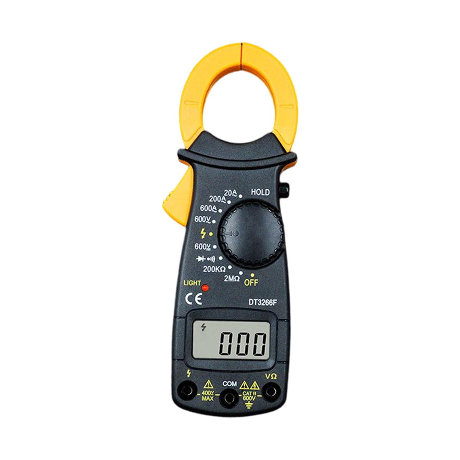 Miulika Multimeter Digital Clamp Meter Diode Tester Resistance Amp Voltage Tester 600V AC DC Voltage Meter Testor with LCD Display, Overload Protection , With Buzzer