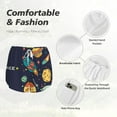 thumbnail image 6 of Lsque Space Printed Women's Running Shorts with Liner Pockets,Elastic Quick Dry Workout Athletic Gym Yoga Shorts,Womens High Waist Shorts-XX-Large, 6 of 9