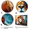 thumbnail image 3 of Designart "Contemporary Pride of the Lion" Animals Floater Framed Canvas Art Print, 3 of 7