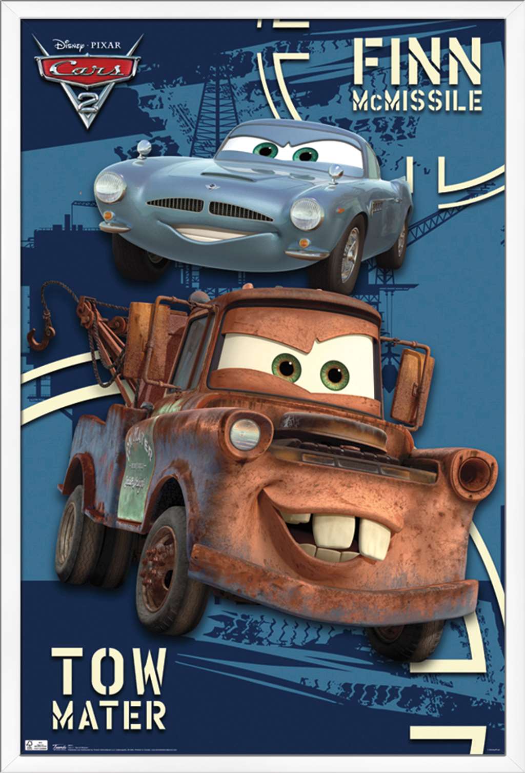Disney Pixar Cars 2 Secret Mission Poster