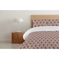 thumbnail image 4 of Ambesonne Ethnic Down Alternative Quilt Comforter, Traditional Triangle Stripes, Queen, Dimgray Indigo Eggshell, 4 of 5
