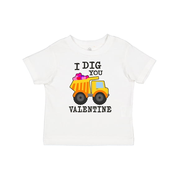 Inktastic I Dig You Valentine with Truck and Hearts Boys or Girls Baby T-Shirt