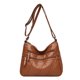 thumbnail image 2 of Bolso bandolera multibolsillo de moda para mujer bolso de hombro de PU sólido (marrón), 2 of 4