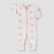 Layette by Monica + Andy Baby Girls' Unicorn Dreams Pajama Romper - Pink 3-6M