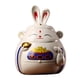 thumbnail image 1 of Alcancía de conejo chino, colección de esculturas decorativas, figura de animal, ahorro blanco, 1 of 9