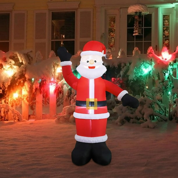 Decoraciones navideñas inflables Decoración navideña Resplandor Novedad Decoración al aire libre Adornos navideños para decoración de vacaciones en el Estilo E Macarena Accesorios inflables al aire libre