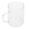 thumbnail image 5 of NFTIGB 500ml (16.9 oz) Clear Borosilicate Glass Coffee Pot with Wood Lid, Heat-Resistant Decanter for Tea Milk Juice, Ergonomic Handle, Household Kitchen Appliance Essentials, 5 of 9