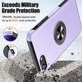 thumbnail image 3 of Entronix Heavy Duty Ring Case Designed for iPhone 8, Shockproof Slim Fit Kickstand, Purple, 3 of 6