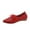 Red, variant on Zapatos Womens Shoes Ladies Fashion Solid Color Leather Pointed Lace Up Flat Soft Bottom Shallow Casual Shoes Red Asian Size 38