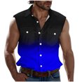 thumbnail image 2 of Njagoc3 Mens Denim Vest Tank Top, Sleeveless, Button - Down for Summer Casual Outings & Backyard BBQs, 2 of 6