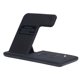 thumbnail image 4 of Cargador inalámbrico 4 en 1 con certificación Qi, estación de carga inalámbrica para iPhone, reloj iOS, color negro, 4 of 5