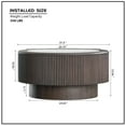 thumbnail image 6 of LiviNest Round Coffee Table 31.5 Inch Modern Faux Marble Top: Compact Living Room Table with Sturdy Pedestal Base for Small Space - Easy Assembly & Multi-Functional Accent Table for Apartment, 6 of 6